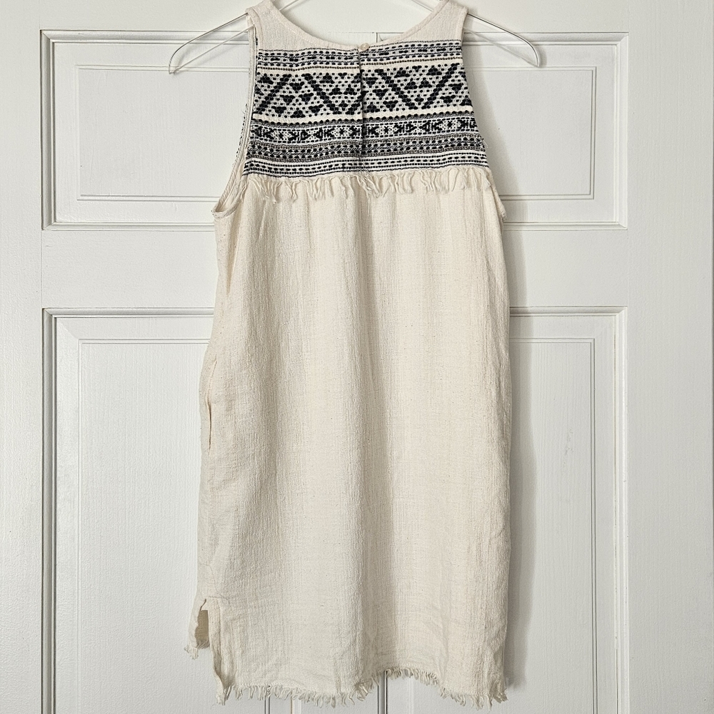 Anthropologie Holding Horses Embroidered & Fringed Tunic Top / Mini Dress XSP - Picture 9 of 11